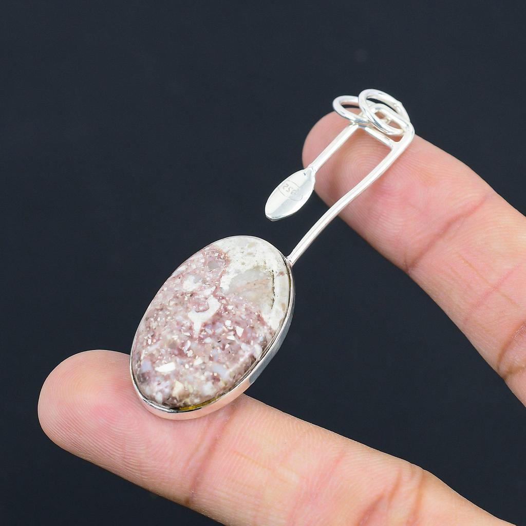 Daughters Day Sale Sterling Silver Natural Red Brecciated Mookaite New Pendant