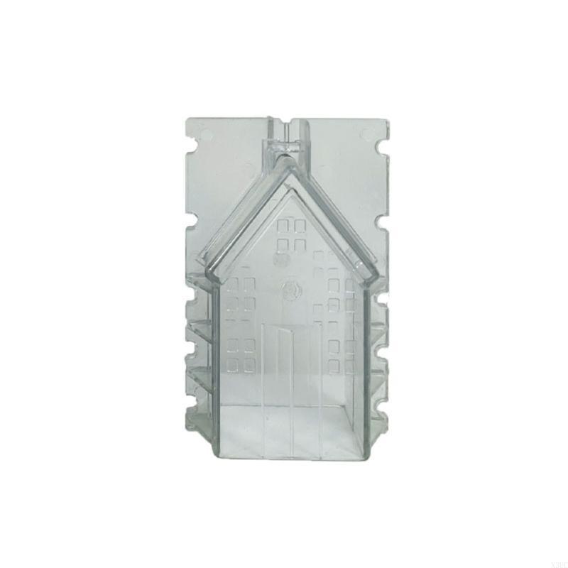 

3D Christmas House Plastic Mold Making Handmade Crafts DIY Baking Mould X3UC