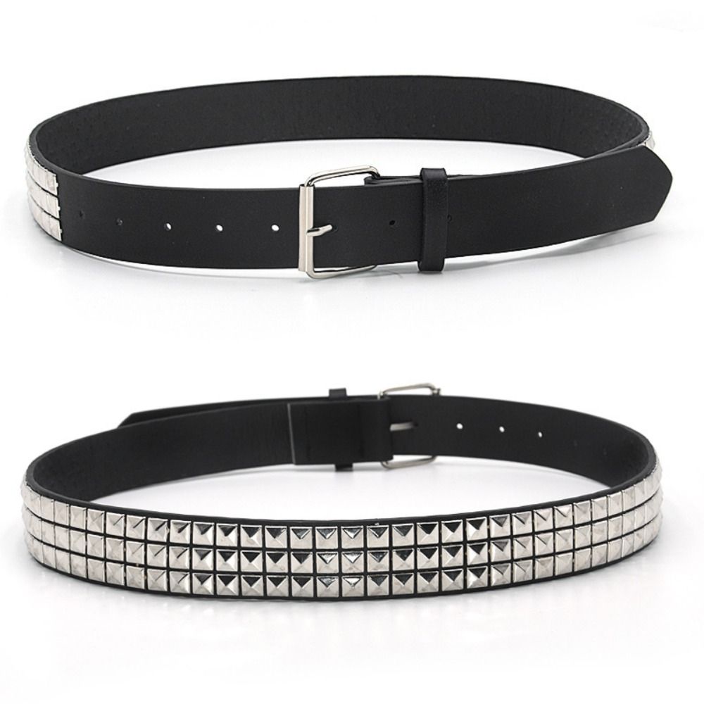 Casual Rivet Belt Versatile Waist Strap Fashion Pin Buckle Waistband