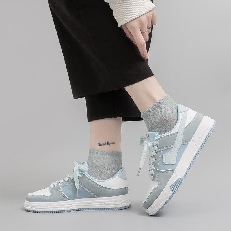 2025 spring and summer macaron color flat baseplate shoes new versatile casual shoes female ins student running shoes female K07