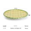 JINMEILI Melamine Imitation Bamboo Weave Plate