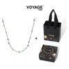 Luxury Turquoise Beaded Necklace - Women's Niche Clavicle Choker with Rice Beads