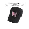 Children's Baseball Cap Butterfly Embroidery Summer Empty Top Sun Protection Hat Quick-drying Adjustable Thin High Ponytail Cap