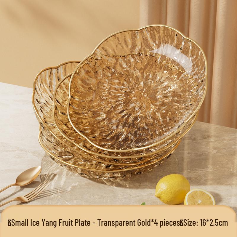 Modern Luxury Fruit and Snack Display Plate for Living Room