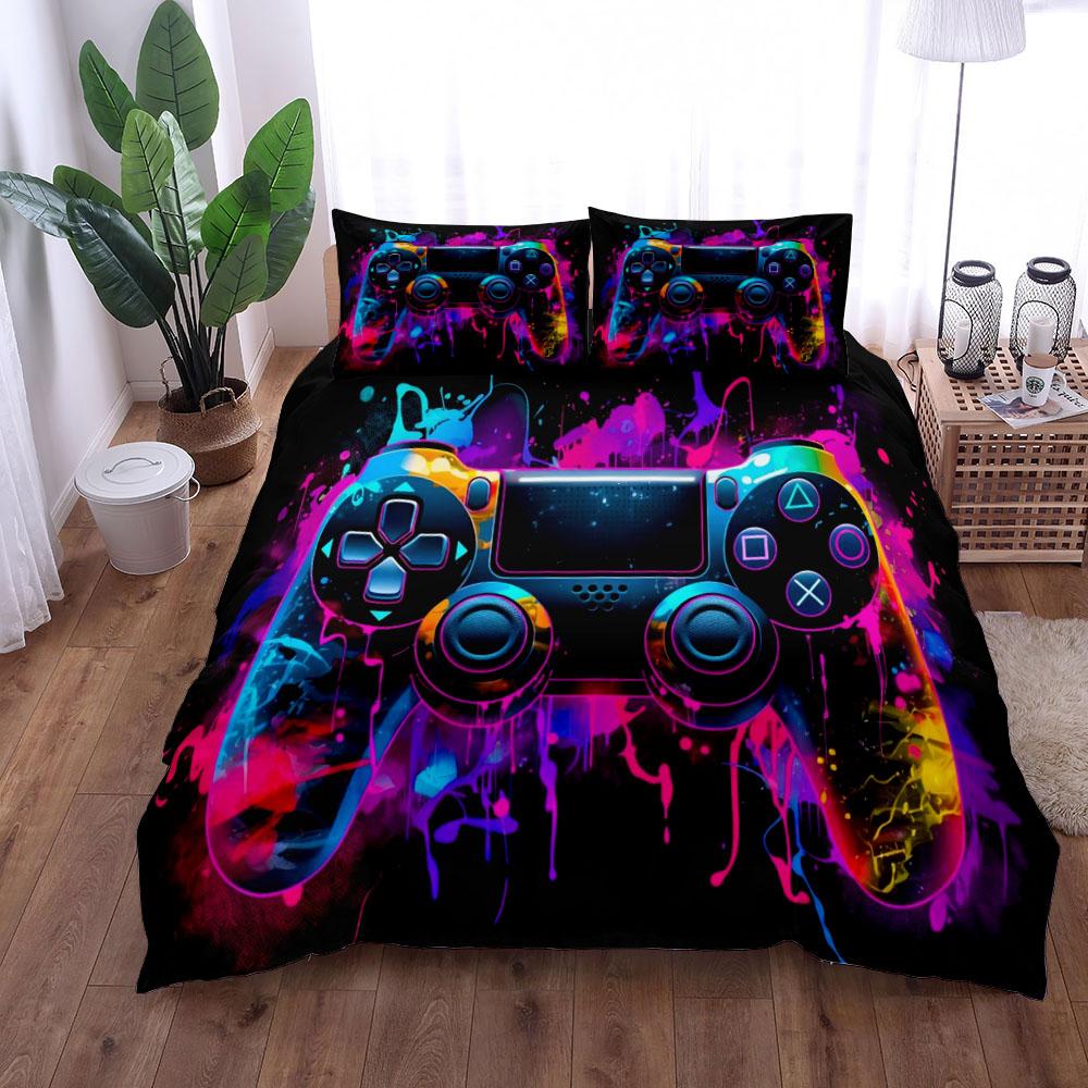 

Комплект пододеяльника Game Time King Queen Double Full Twin Single Size EU single(135x200cm)