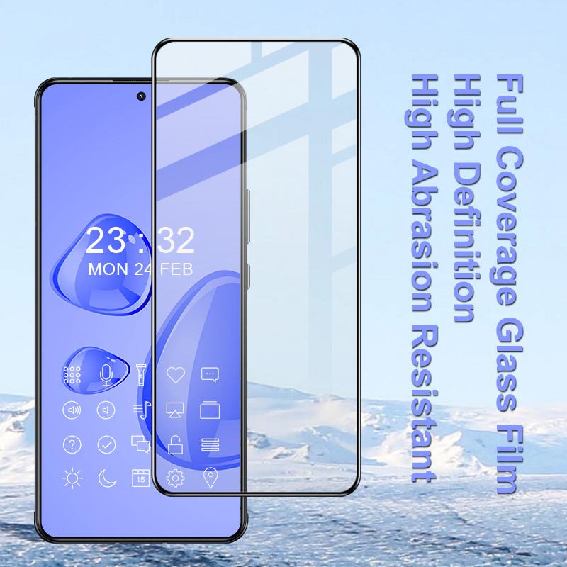 IMAK Pro+ Series for ZTE Nubia Red Magic 6R Full Coverage Full Glue Screen Protector High Definition Clear 9H Hardness Tempered Glass Film