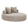 Rest Sofa Bed - EBUY24 - Cairo - Natural Beige - Convertible with 2 Cushions - 160x60x160 Cm