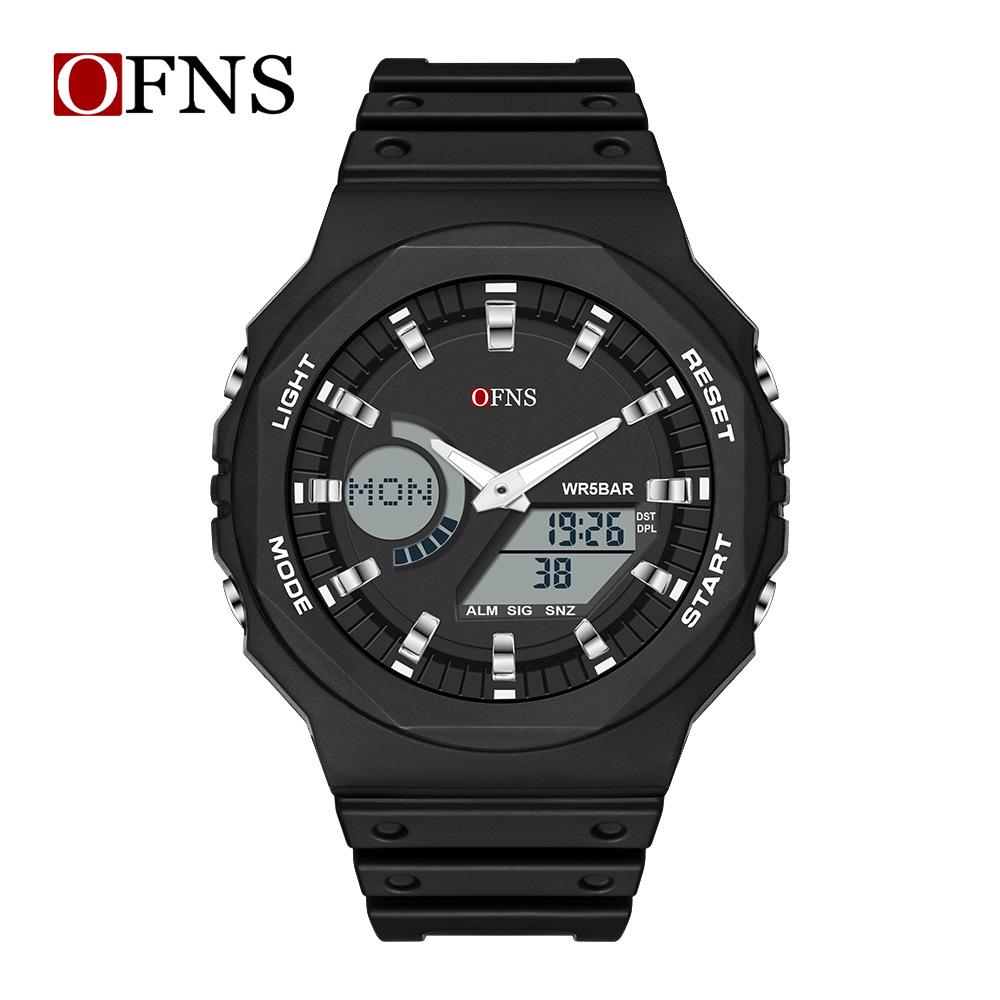 Orologio Sanda Dual Display Stile Coreano Impermeabile Multifunzione per Studenti