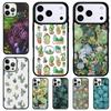Cactus Plants Succulents Soft Phone Case for iPhone 17 Air 16 15 11 12 14 13 Pro Max Shockproof Cover
