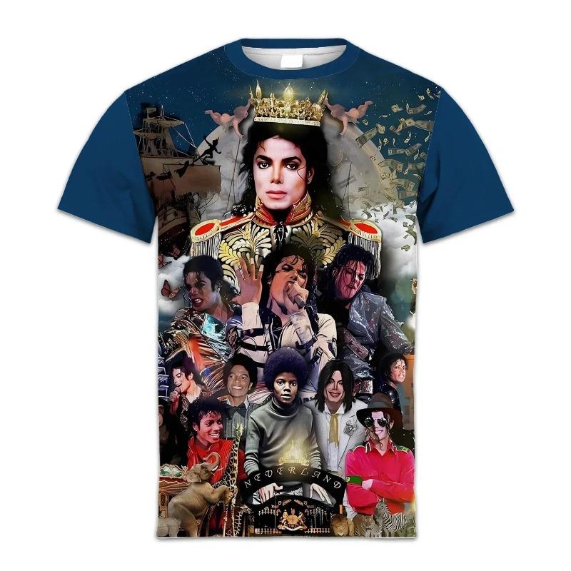 Singer Michael Jackson 3D Print Casual Fashion Oversized Men Women Adults XXS