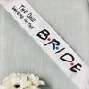 I Do Crew Bridesmaid Maid of Honor Groom Bride To Be Sash Friend Theme Bachelorette Party Bridal Shower Decoration Proposal Gift