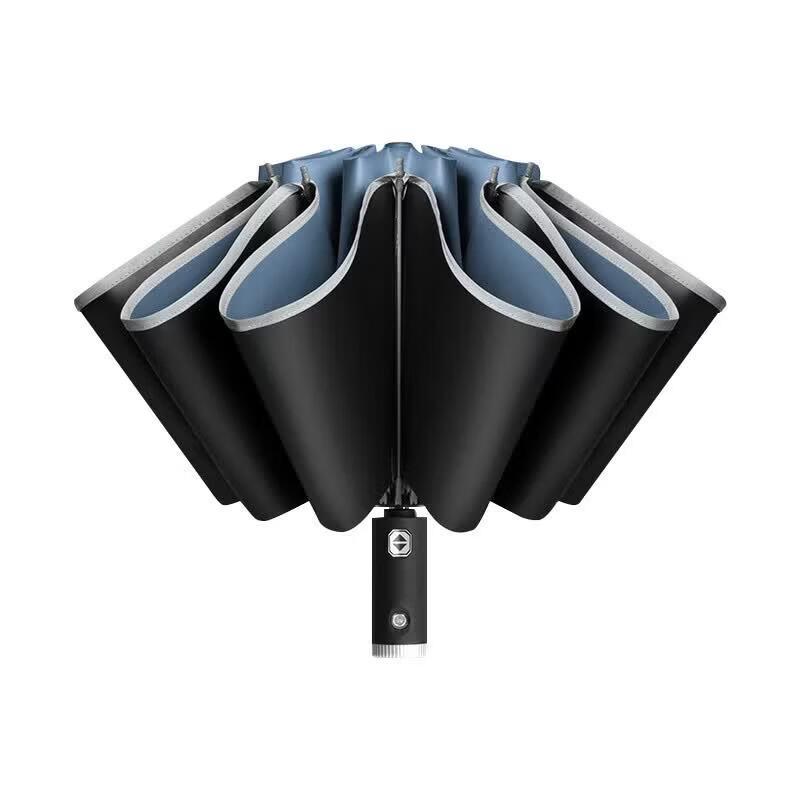Tri-polar TP7399 Automatic Reverse Umbrella with Flashlight