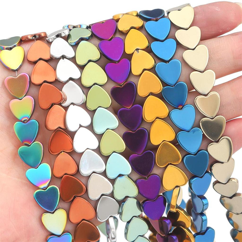 Koraliki z kamienia naturalnego Czarny kamień żółciowy z prostym otworem Brzoskwiniowe koraliki w kształcie serca do tworzenia biżuterii DIY Bransoletka Naszyjnik Anklet