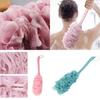 Premium Long Handle Bath Shower Brush With Durable Construction And Exfoliating Mesh Loofah