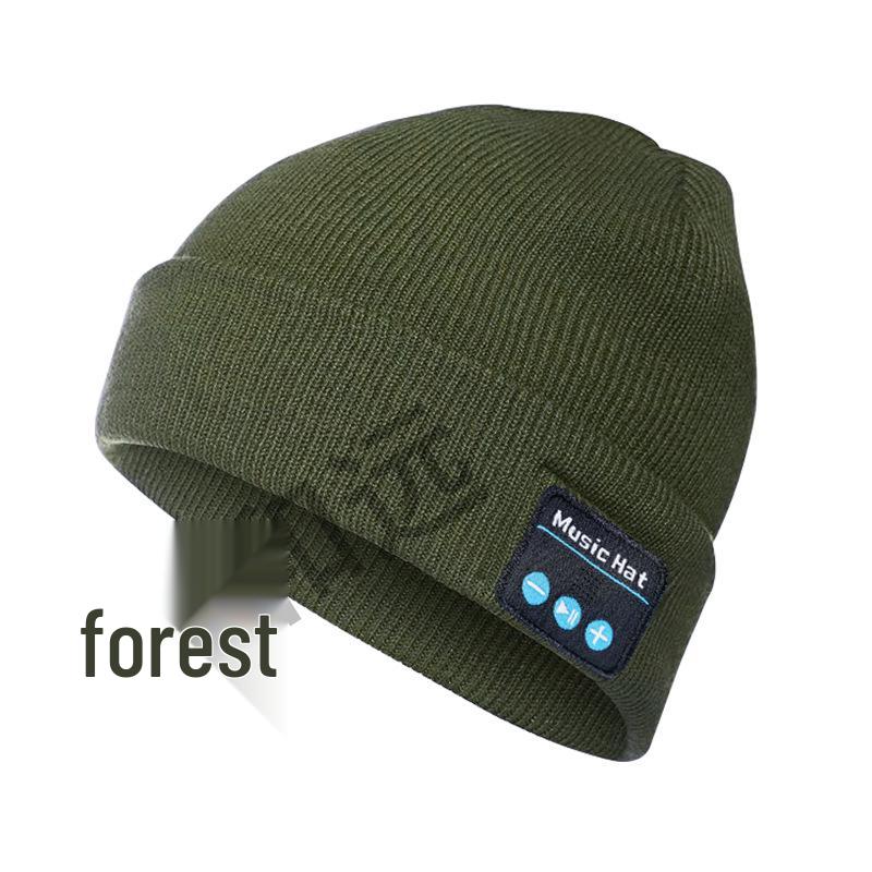 Bluetooth Music Knit Hat - Wireless Stereo Cap for Night Running & Cycling, Autumn/Winter Warmth