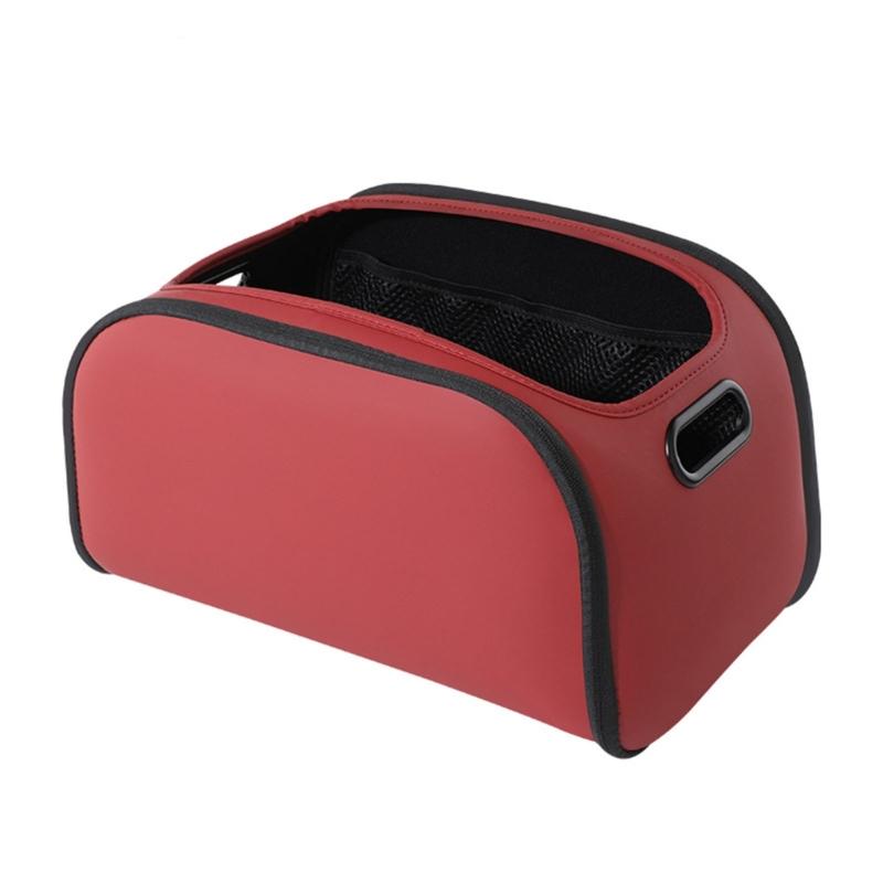 High Quality Leather Auto Storage Box For Front Seat Back Offering Spacious Design And Sturdy Mixed Construction