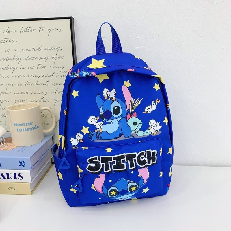Stitch Kinderrucksack Aus Nylonmaterial Mit Weichen Gepolsterten Trägern Für Den Kindergarten
