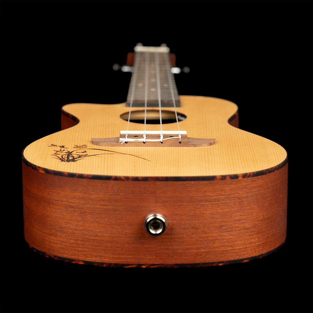 ORTEGA Ukulele BONFIRE Series Spruce Top Concert Cutaway Bag Left-handed RU5CE-L (Gig Included) []