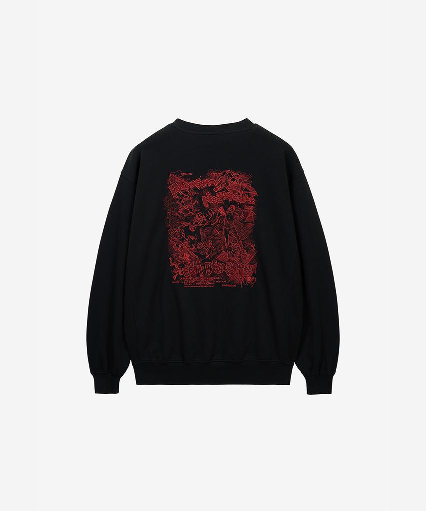ZIOSONGZIO Nocturne Artwork Sweatshirt Black Zi2Ts201Bk