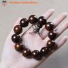 .Přírodní Redwood 10/12/15/18/20mm Dřevěné Korálky Náramek Tibetské Budhistické Šperky Muži Ženy Meditační Růženec Dřevěný Náramek