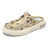 Half Shoes For Men Mules Closed Toe Board Shoes Platform Slides Slip On Flats Backless Loafers Slippers Semi-Drag Casual Shoes