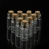 10pcs Mini Glass for Wish Bottle Vial with Cork Stopper Storage Pendant 0.5/1/2/