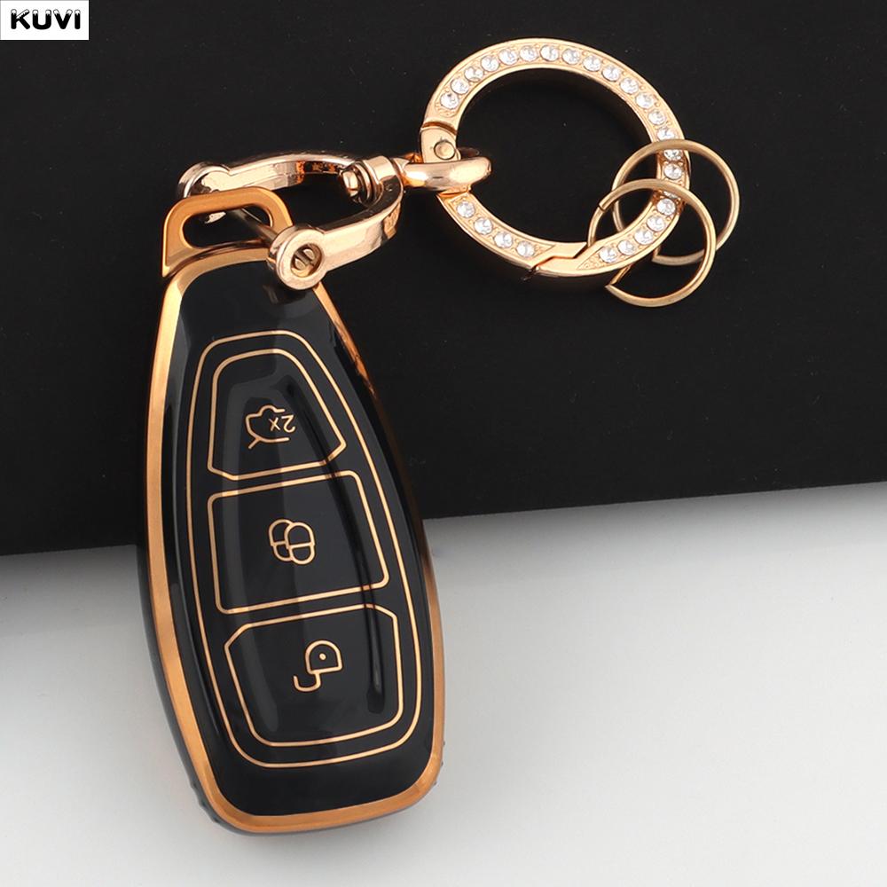 

Tpu Car Smart Key Case Cover Shell For Ford Focus 3 4 St Mondeo Mk3 Mk4 Fiesta Fusion Kuga Ecosport Protect Keychain Accessories