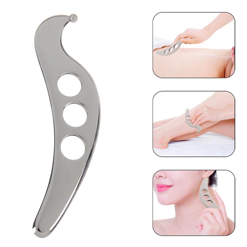 Manual Massage Scraping Board Stainless Steel Gua Sha Massage Tool Myofascial Release Tissue Mobilization