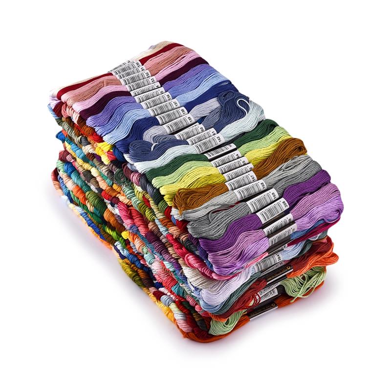 Cross Stitch Cotton Embroidery Thread Floss Sewing Skeins Craft 24/50/100/150/200/250/447 Pieces 8 Meters Per Skein