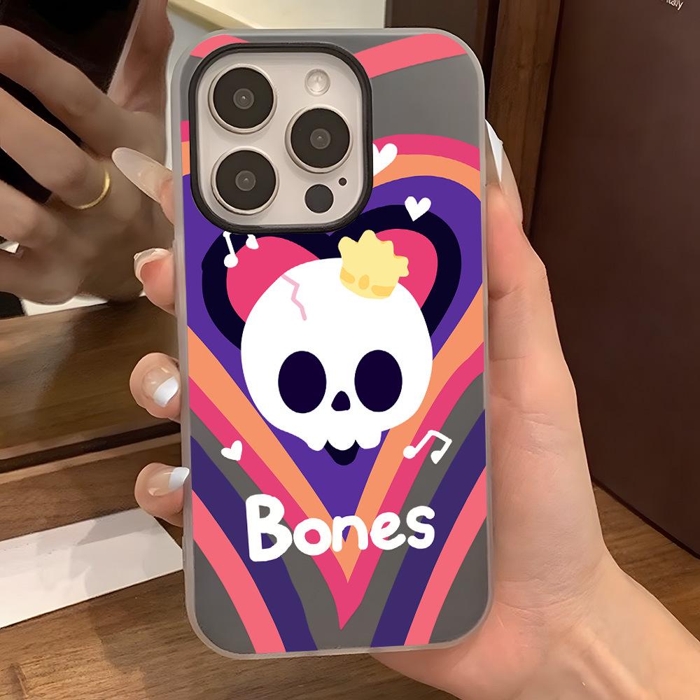 

Drop-Proof Full Coverage Halloween Skeleton Case for iPhone 16/17 Pro Max iPhone 13 Pro чёрный