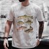 Summer Men T Shirt Street Style Retro Hiphop Fish Cartoon Short Sleeved T-shirt Men Women Top Fisherman Vintage Oversize T Shirt
