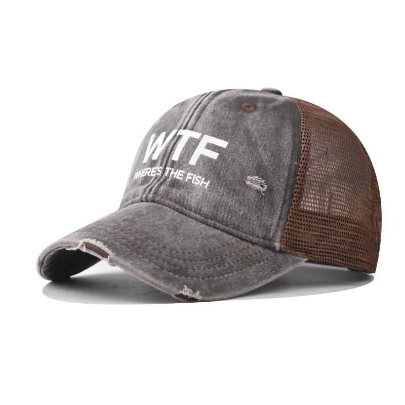 Embroidery Wtf Letter Cotton Baseball Hat With Adjustable For Adults Outdoor Use