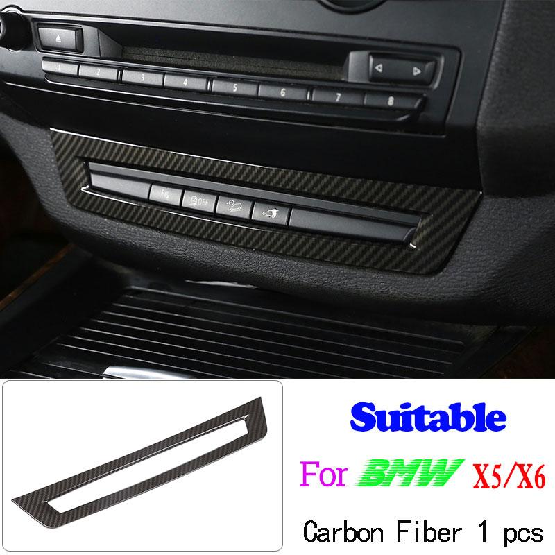 Car Accessories Carbon Fiber Style For BMW X5 X6 E70 E71 2008-2013 ABS Car Interior Decoration Strip Frame Cover Trim Sticker