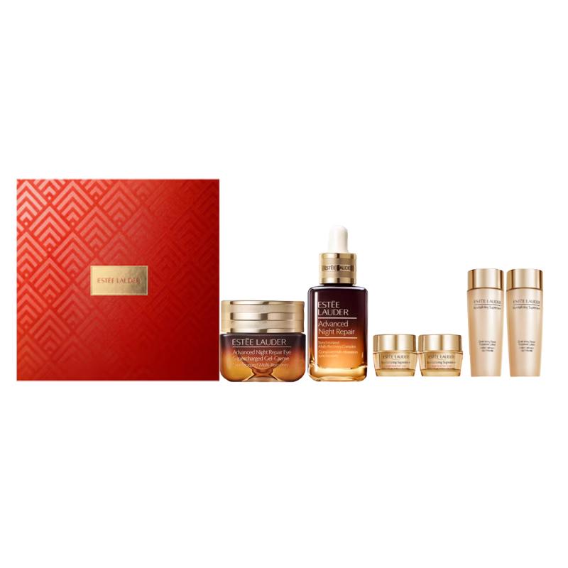 ESTEE LAUDER New Year Limited Small Brown Bottle Essence Eye Cream Skincare Sets Soothing Hydrating 6 Piece Set Gentle