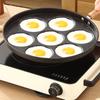 English: Non-Stick Egg Frying Pan Multi-Compartment Breakfast Grill Pan