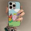 Cartoon Barbapapa Phone Case For IPhone 17 16 15 14 13 12 11 Corrugated Frosted Soft Cover Anti-Slip