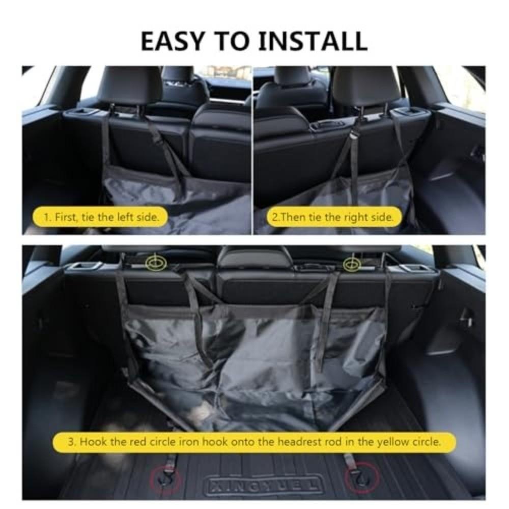 Wear Resistant Car Storage Bag Foldable Cargo Organizer Portable Utility Pouch Camping