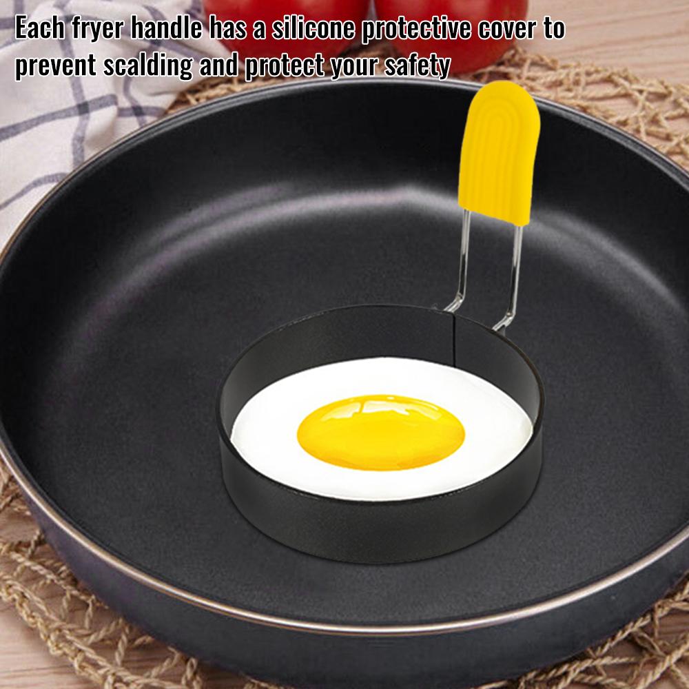 Fried Egg Mold Egg Circle Ring Mold Non-stick Round Omelet Model Cooking Breakfast Pan Egg Cooker Accessories Kitchen Tools