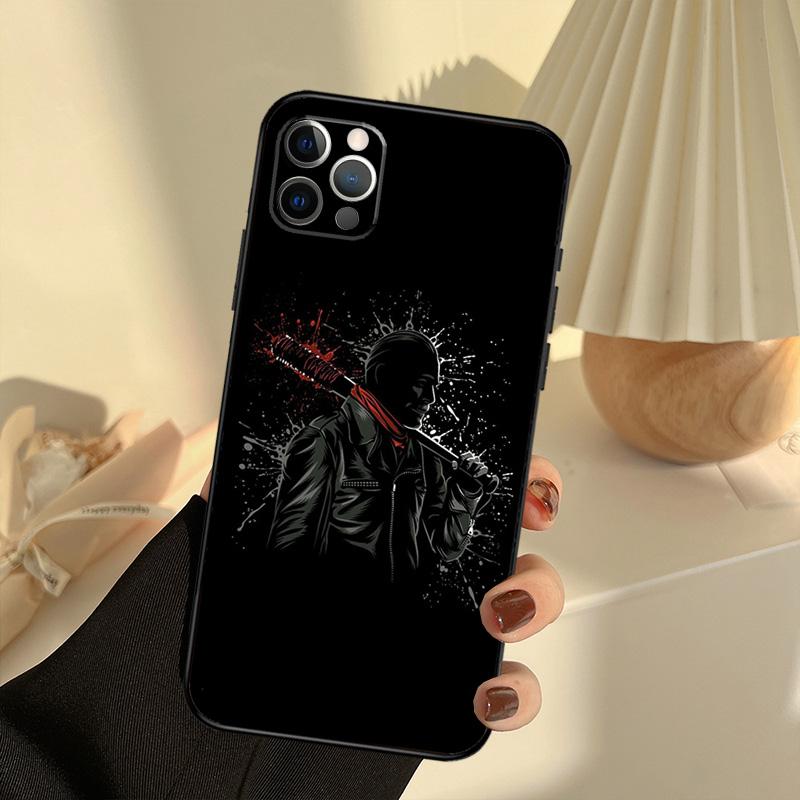 The Walking Dead Negan Phone Case For iPhone 16 14 13 12 11 15 17 Pro Max 13 Mini 15 16 Plus 16e 17 Air Cover Funda