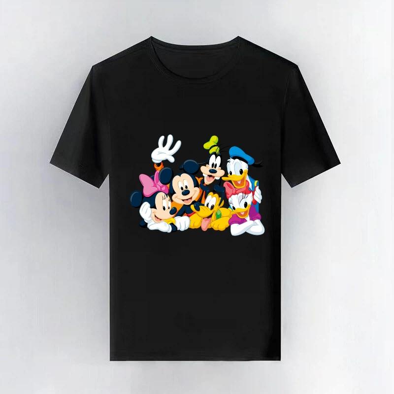 Mickey Goofy Donald Daisy Pluto Minnie T-shirt L