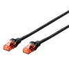 Ewent EW-6U-050, 5 M, Cat6, U-UTP (UTP), RJ-45, RJ-45, Noir