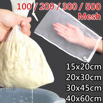 100 Mesh Filtro in Nylon Dado Sacchetto di Latte Netto Yogurt Tè Birra Caffè Olio Filtri per Alimenti Filtri a Rete Sacchetti Colino da Cucina