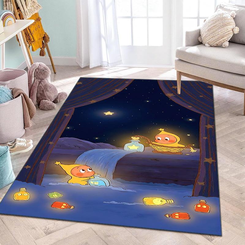 Twinkle Twinkle Starry Night Magic Carpet Home Decor Suitable For All Seasons Bathroom Mat Dormitory Decoration Christmas Gifts