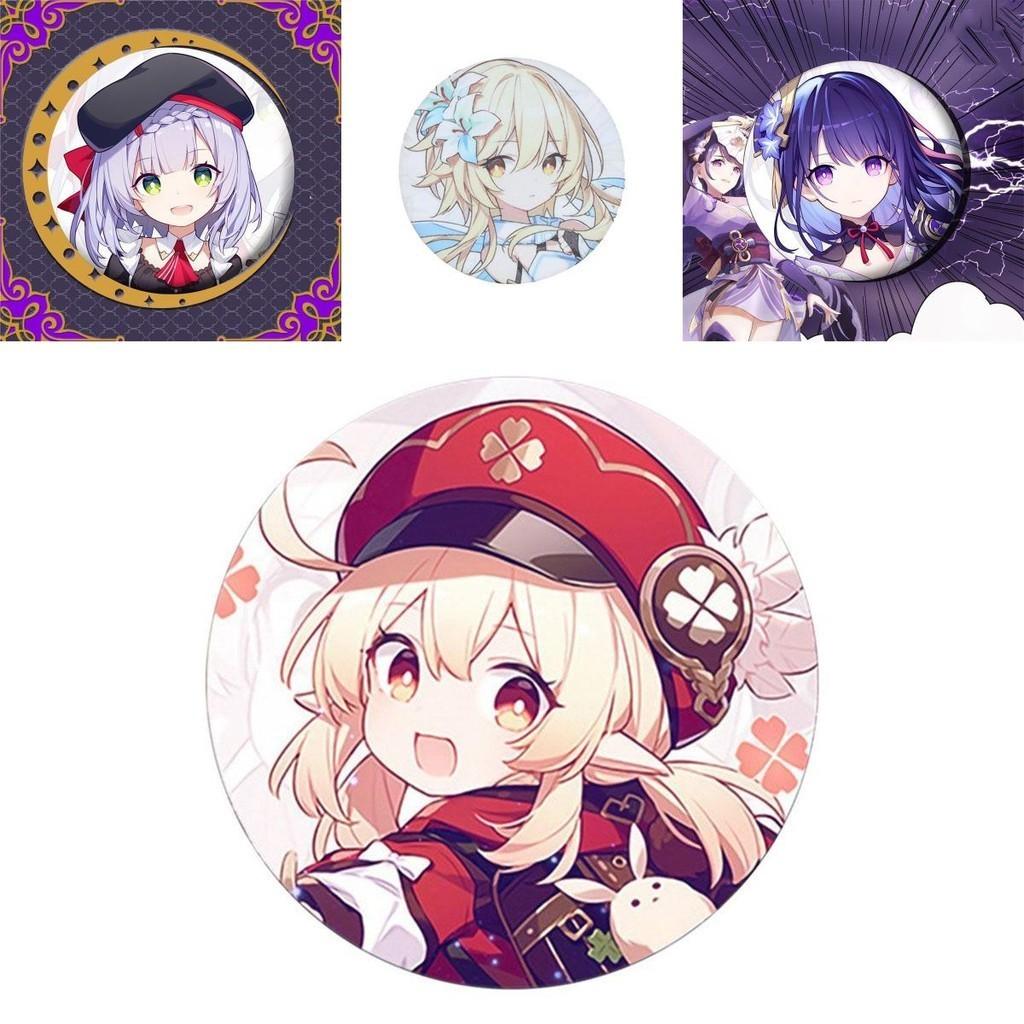 Captivating Fashion Jewelry Badge Featuring Cartoon Animation Brooch From Genshin Impact