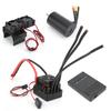 3660 3800KV Brushless Motor 80A ESC+Programmer Card Motor Heat Sink Set for 18 RC Car
