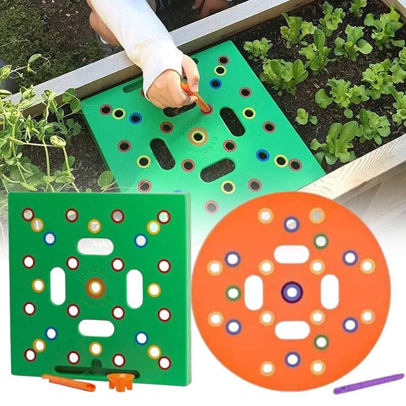 Seeding Sowing Square Templates Garden Seed Spacer Tools Spacing Grow Props