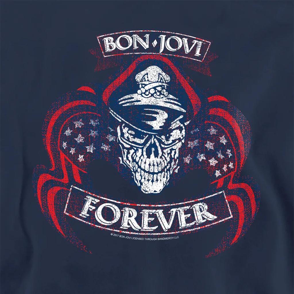 Bon Jovi Unisex Adult Forever Skull Sweatshirt