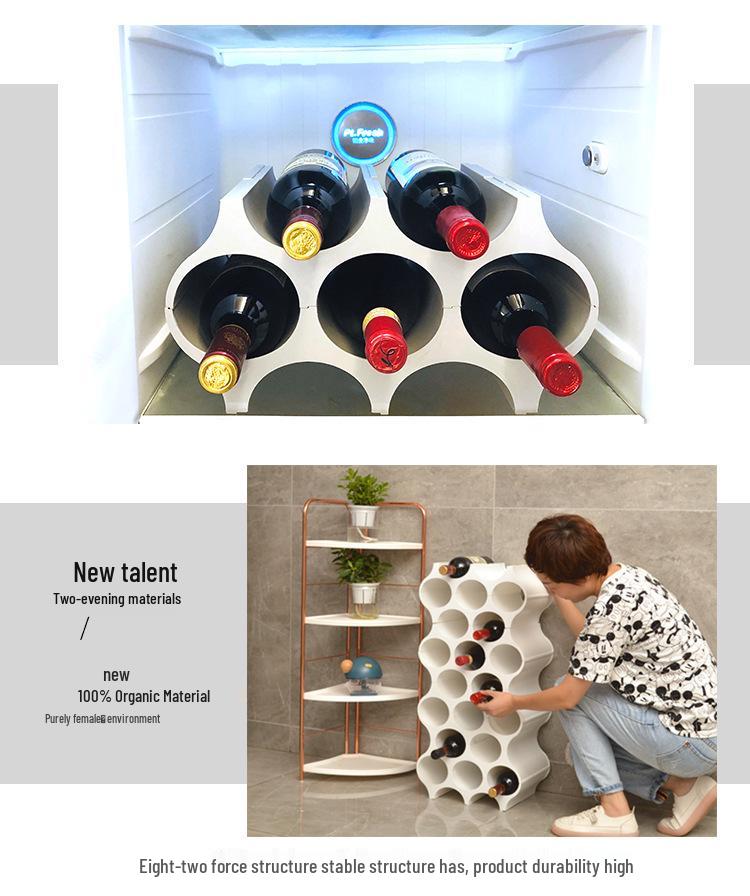 Nordic Creative Wine Rack Cabinet - Japanese & Korean Fashion Style