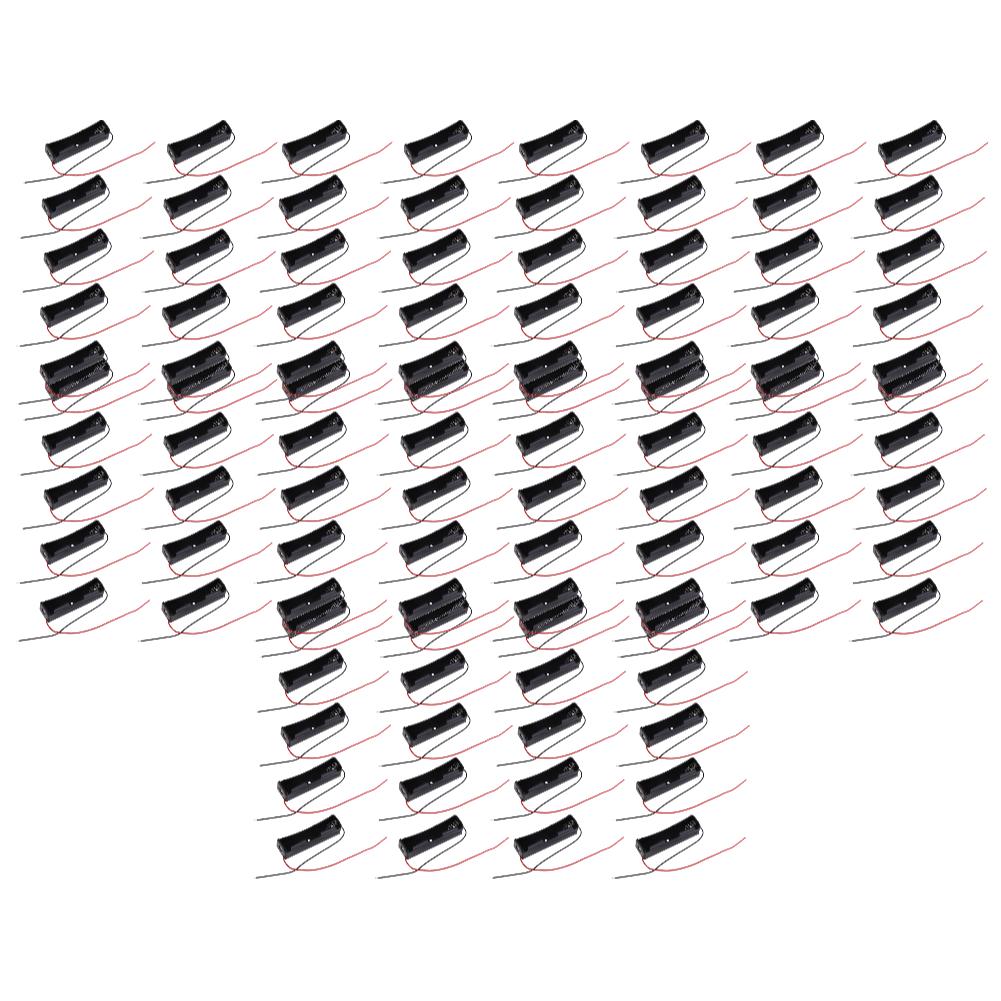 10-100pcs 18650 Power Bank Cases 3.6V-4.2V 18650 Battery Holder Storage Box Case 1 Slot Battery Container With Wire Lead