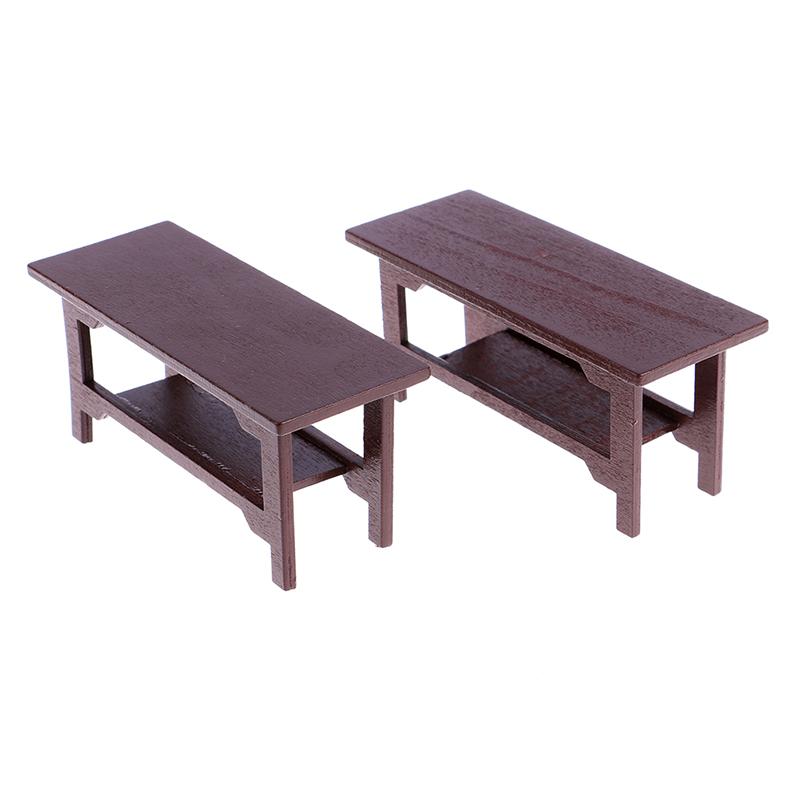 Mini Wooden Desk Furniture Model Toy Diy Dollhouse Decoration Play House Toys
